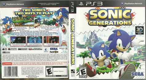 Filesonic Generations Ps3 Box Art Sonic Retro
