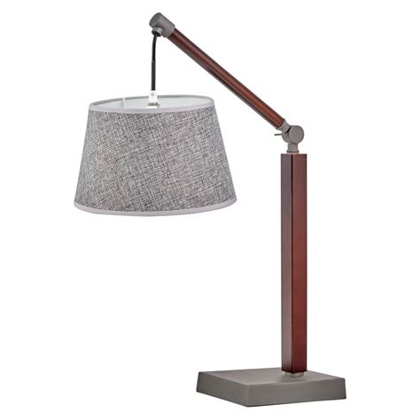 Cherry Table Lamp With Grey Hanging Shade Cm Jarri Lights