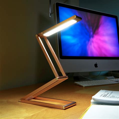 Auraglow Wireless Dimmable Desk Lamp USB Rechargeable Folding LED Reading Light | eBay