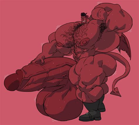 Rule 34 Abs Bara Biceps Bodybuilder Bulge Demon Gay Hyper Hyper Balls Hyper Genitalia Hyper