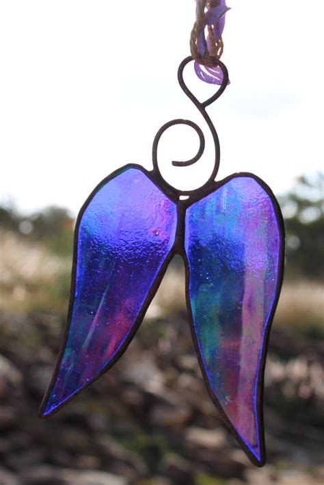 Angel Wings Stained Glass Crafts Stained Glass Patterns Glass Crafts