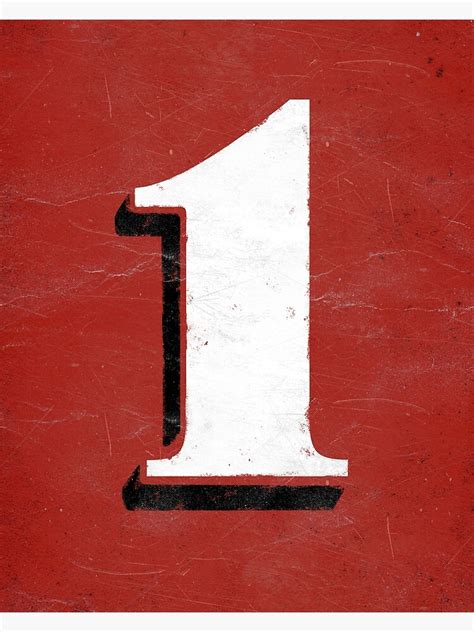 "Number 1 art" Poster for Sale by thecolourspace | Redbubble