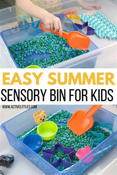 Easy Summer Sensory Bins for Toddlers and Preschoolers - Active Littles