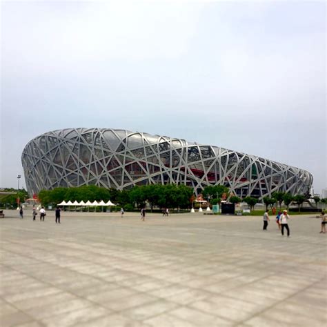 Hd Wallpaper China Beijing Niao Chao Birds Nest Group Of People