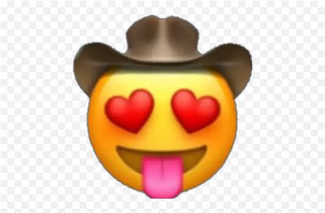 Emoji Cowboy Stickers For Whatsapp Heart Eyes Cowboy Emoji Love Emoji