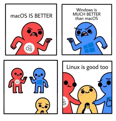 Neither Of Them Realize That Linux Is Actually The Best Rlinuxmemes