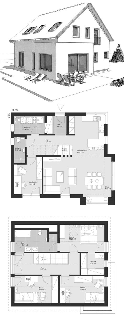 Modern Simple Style Architecture Design House Plans Elk Haus 155