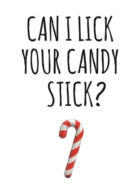 Typographical Can I Lick Your Candy Stick Card Moonpig
