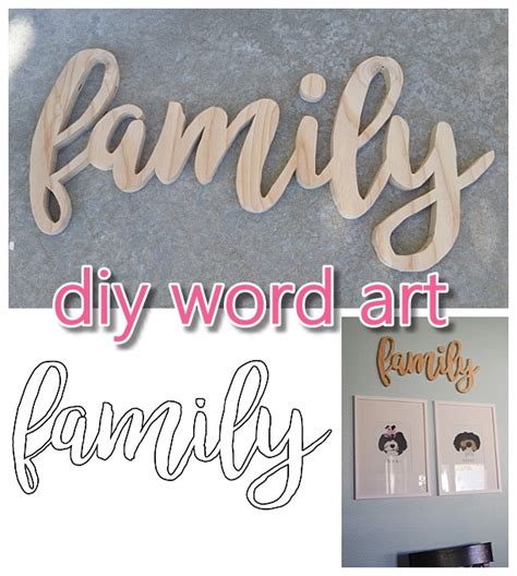 Do It Yourself Word Art Easy Scroll Saw Woodworking Diy Project And