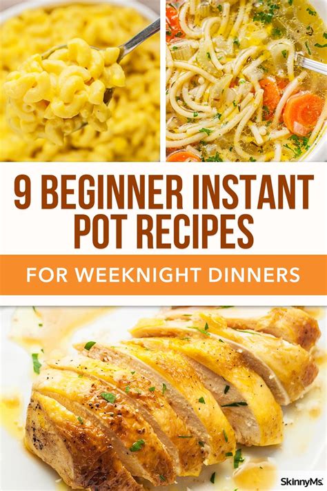9 Beginner Instant Pot Recipes For Weeknight Dinners Instant Pot