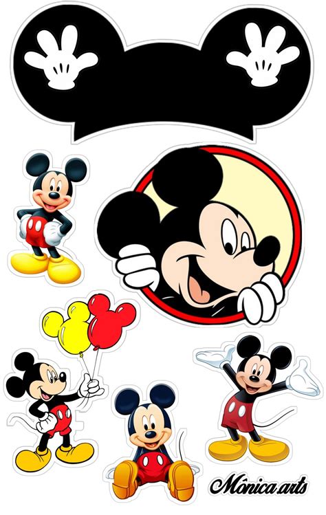 Topper De Bolo Mickey Mickey Mouse Decorations Mickey Mouse Birthday