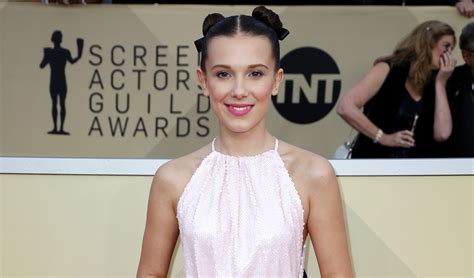Millie Bobby Brown Wears Space Buns And Converse At Sag Awards 2018