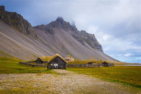 Reconstructed Viking Village In Hofn Iceland Illustration World
