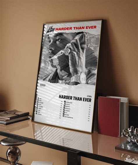 Lil Baby Harder Than Ever Album Cover Poster For Home Wall Etsy