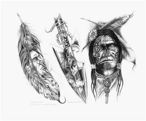 Clip Art Native American Warrior Tattoos Red Indian Tattoo Designs