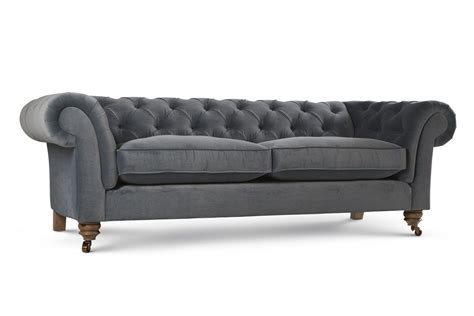 Grey Chesterfield Sofa By Delcor Classic And Elegant Made By Hand In