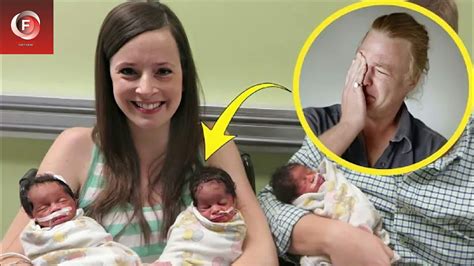 his wife gave birth to black triplets and he burst into tears when he discovered that youtube