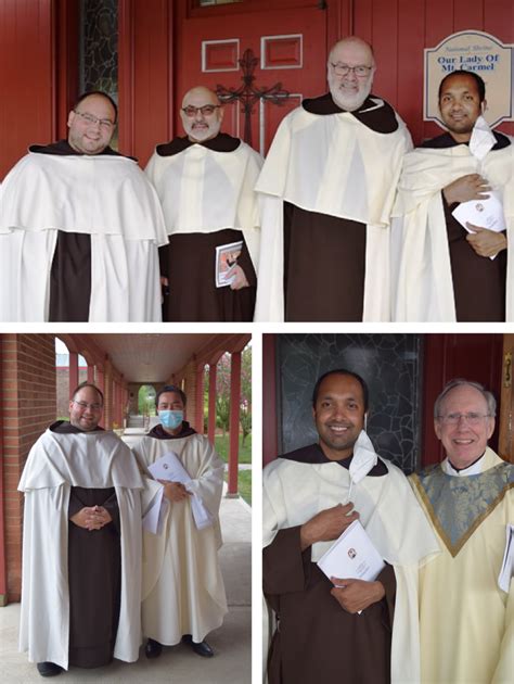 Four Carmelite Friars Profess Solemn Vows Carmelites Friars North