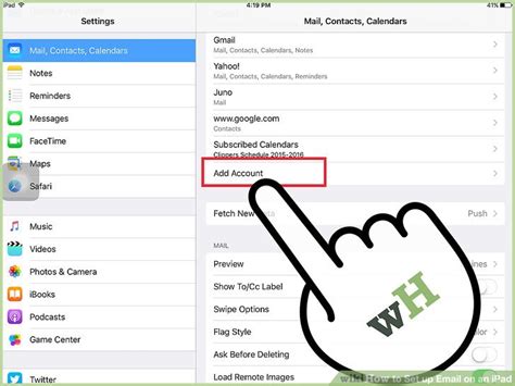 How To Set Up Email On An Ipad With Pictures Wikihow