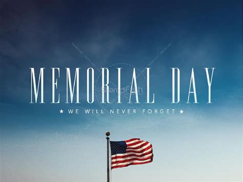 Memorial Day Never Forget Ministry Powerpoint
