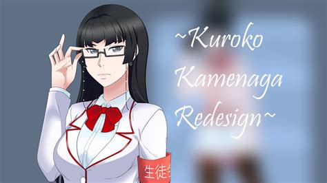 Yandere Simulator Redesigns Kuroko Kamenaga Student Council Vice