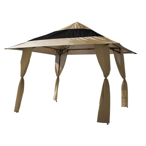 E Z Up Veranda 12 Ft X 12 Ft Khaki Instant Shelter Canopy 159594