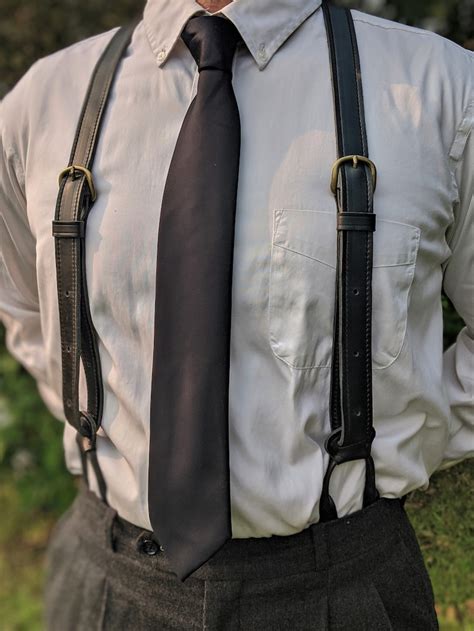 Mens Vintage Style Suspenders Braces