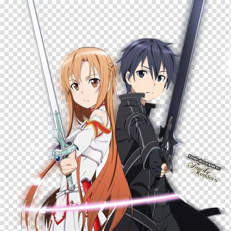 Yuuki, knights of the blood, sword art online, asuna, sword. Asuna Yuuki y Kirito transparent background PNG clipart ...