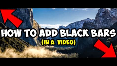 How To Add Cinematic Black Bars Adobe Premiere Pro Easiest Way Youtube