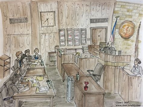 Mock Trialin As A Courtroom Sketch Artist Clem C