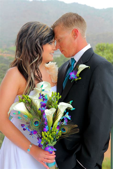 Green can help enhance vision depending upon which colors are used in combination with the color green, it has both a warming and a cooling effect. Bride & groom peacock wedding | teal purple and lime green wedding colors| peacock wedding ...