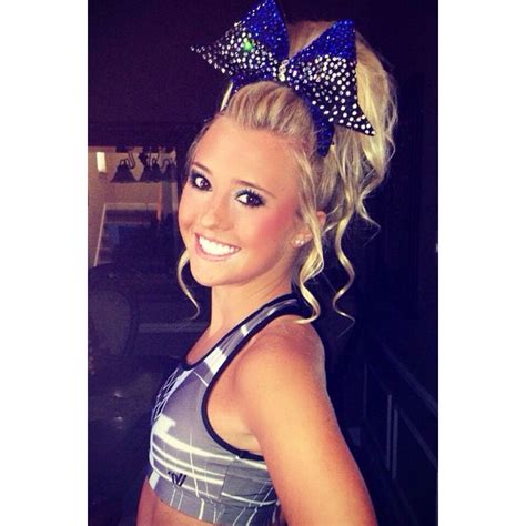 Poof cheer hairstyles poof hair is perhaps the most common and widely known and popular hairstyle for cheerleaders. Jamie, my inspiration | Cheer ponytail, Cheer hair, Hair ...