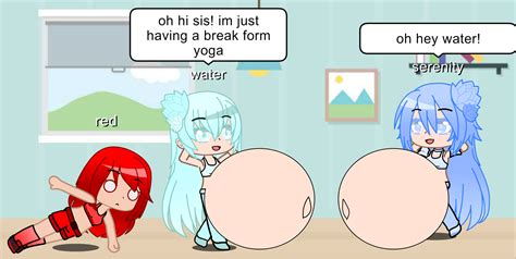 Water And Serenity's Belly Inflation by TheUnknownFox95 on DeviantArt