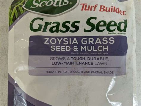 Scotts Turf Builder Grass Seed Zoysia Grass Seed And Mulch LB Bag