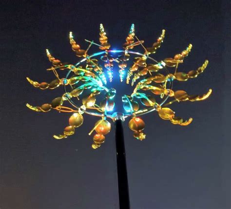 Magical Metal Windmill 3d Wind Powered Kinetic Sculpture Etsy Hong