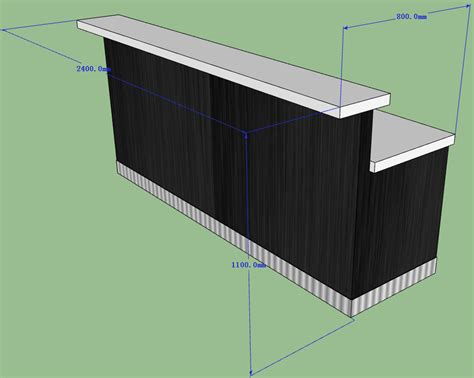 Small Home Bar Counter Artificial Stone Top Custom Design