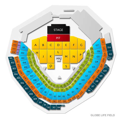 Seating Chart Globe Life Park