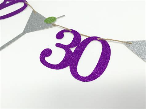 30th Birthday Banner Cheers To 30 Age Birthday Banner Etsy
