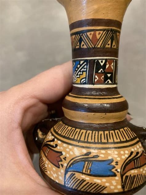 Cusco Peru Pottery Handmade Hand Painted Mini Pottery Inca Style Folk Art Vase EBay