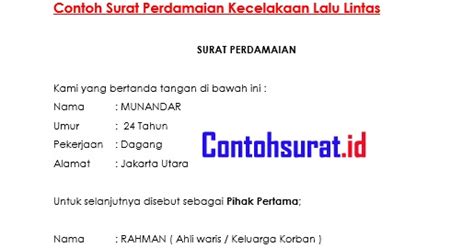 Yang bertanda tangan dibawah ini : Berita Acara Kejadian Kecelakaan - Kegunaan Surat Berita ...