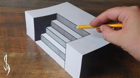 3d Art Drawing Step By Step Sketch Magaret Stone