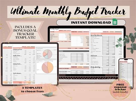 Ultimate Paycheck Budget Template for Google Sheets, Budget Spreadsheet