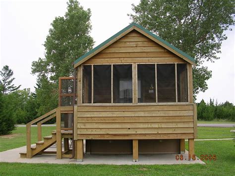 14 park like acres, grass and trees, 2 nice stocked ponds; Cheney Lake Cabins Kansas - Cabin Photos Collections