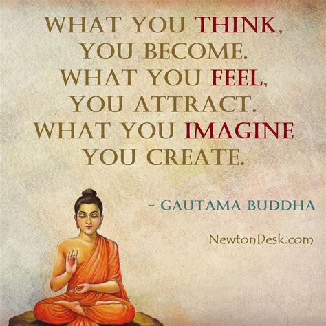 What You Think Feel And Imagine You Become Attract And Create Buddha