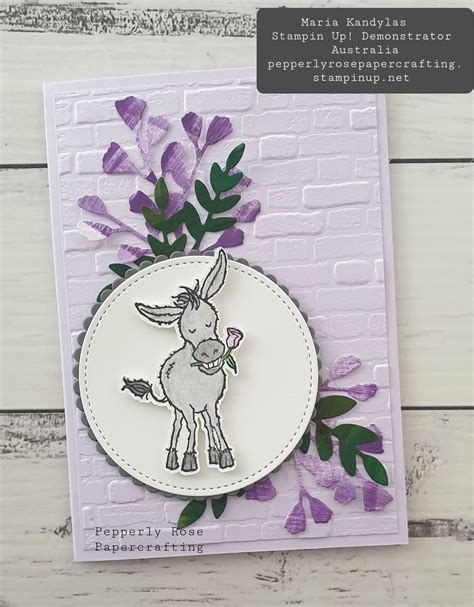 Pepperly Rose Papercrafting Stampin Up Darling Donkeys Forever
