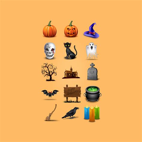 15 Halloween Icons Graphicsfuel