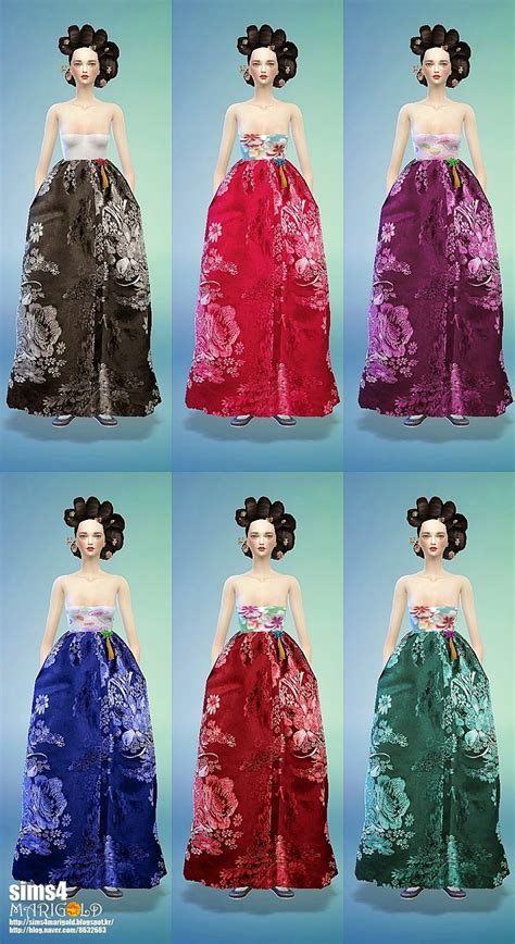 My Sims 4 Blog Traditional Korean Costumes For Females By Marigold