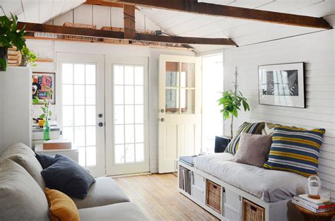I was working but i couldnt stop watching the movie playing in the back. House Tour: A Garage Turned 200-Square-Foot Bungalow ...