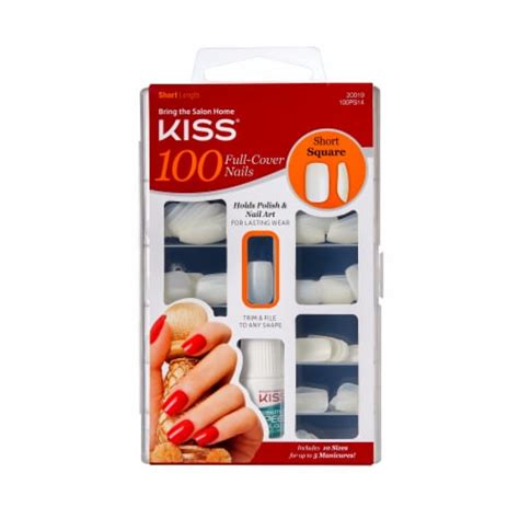 Kiss® Full Cover Nails Kit 100 Ct Kroger