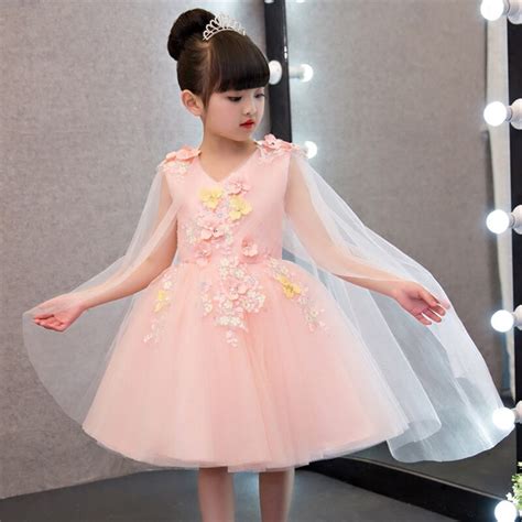 Mingli Tengda Pink Flower Girl Dresses For Weddings Ball Gowns For